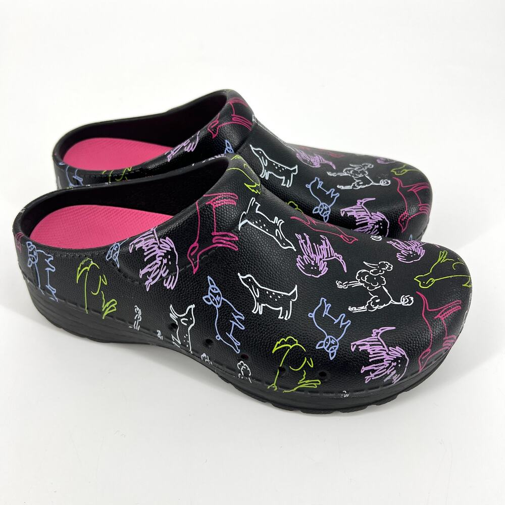 Dansko Womens Kane Mule Dog Print Backless Shoe Molded Euro Size 36 (6-6.5) - Picture 3 of 9